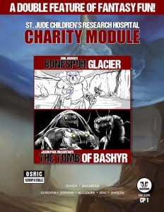 Bonespur Glacier and Tomb Of Bashyr Charity Package OSRIC Cover